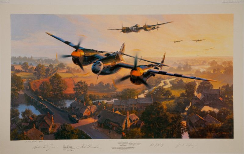 Dawn Chorus Nicolas Trudgian Aviation signed Art Litho  