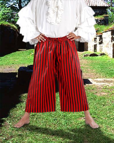 MEDIEVAL RENAISSANCE SAILOR STRIPED PANTS  