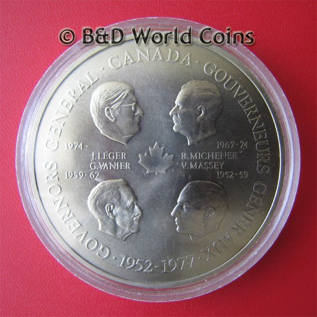 1977 CANADA GOVERNORS GENERAL 45mm MEDAL MASSIVE 42gr  