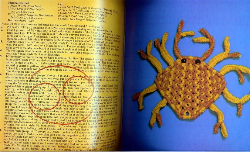 MACRAME ZODIACS ~ Vintage Pattern Book ~SYMBOLS & HOUSE  