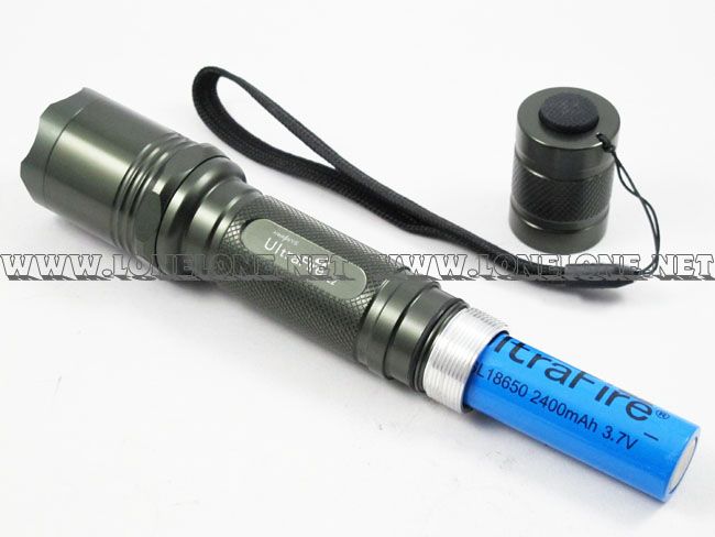 UltraFire R2 CREE LED 300 Lumen L2 Torch w CR123A Green  