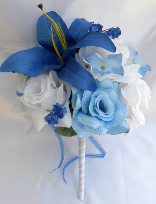 RESERVED LISTING Bridal Bouquet Wedding Silk Flower Bride Decoration 