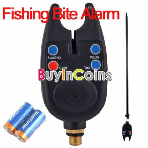 Carp Coarse Digital Fishing Rod Audio Bite Alarm LED Alert Adjust Tone 