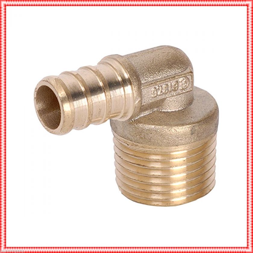 PEX x 1/2 Male NPT Thread Elbow Crimp Fittings Brass 