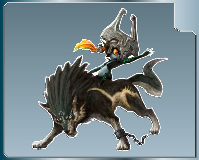 WOLF LINK and MIDNA vinyl decal The Legend of Zelda  