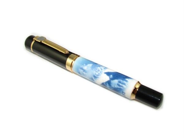 NJ90 JINHAO EVEREST PAINTING CERMET 18KGP M Nib FOUNTAIN PEN  