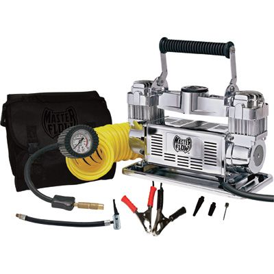   Flow 12 Volt 120 PSI Twin Cylinder Air Compressor, # MF 1089  