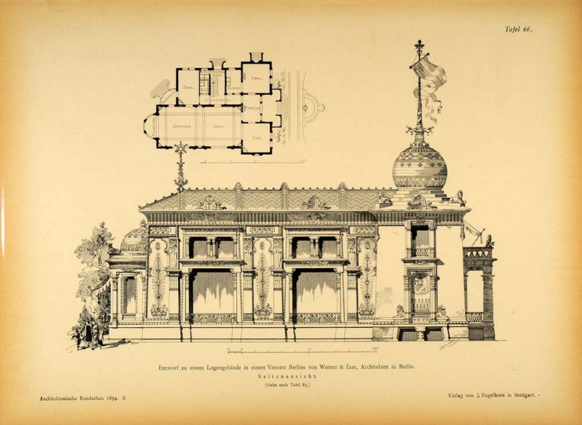   Architecture Sketch Berlin Suburbs Building Blueprints Werner Zaar