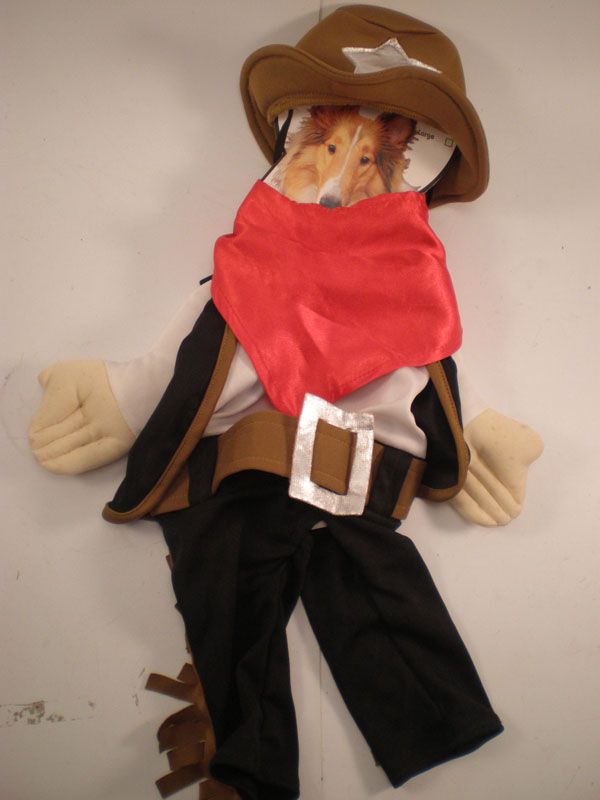 Pets Wear Cowboy Pet Costume Halloween Small 10 12 Dog NEW 