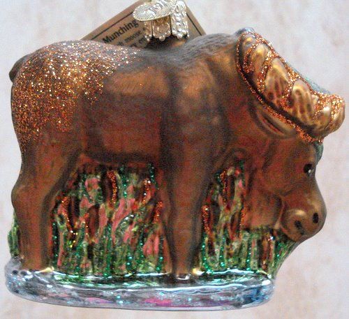 OLD WORLD Munching Moose ORNAMENT NATURE Elk 12135  