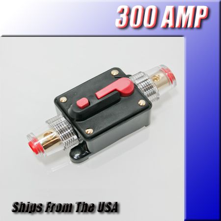 12V DC CAR AUDIO CIRCUIT BREAKER FUSE 300AMP 300 AMP  