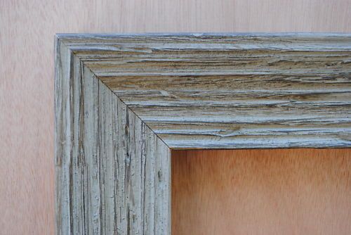 Rustic Distressed Gray Wood Picture Frame Up To 9x12  