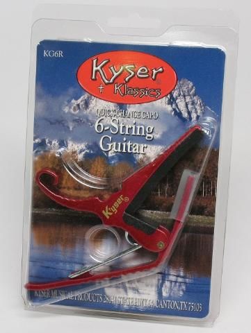 New Genuine KYSER Quick Change 6 String Guitar Capo RED  