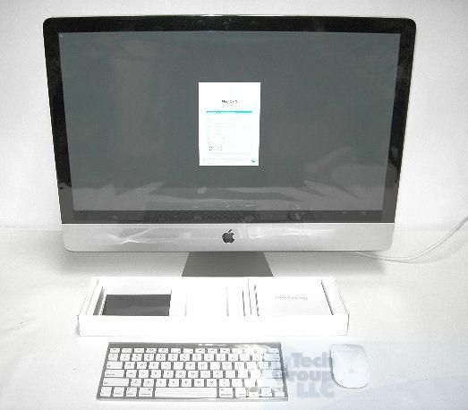 APPLE Z0JP8LL/A 27 IMAC CORE I7 2.93 QUAD 4GB RAM 2TB HARD DRIVE SNOW 