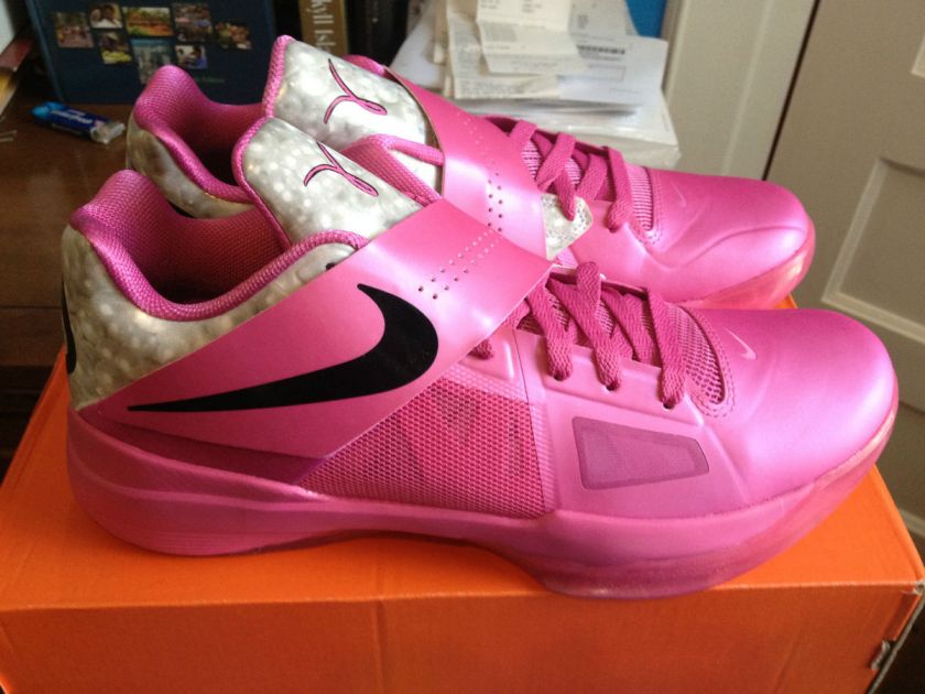 NIKE KD IV AUNT PEARL KAY YOW PINKFIRE AIR THINK PINK galaxy nersf 