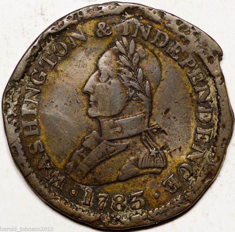 1783 1C Unity Cent Net F   F+ Det Breen 1203 Large Bust  