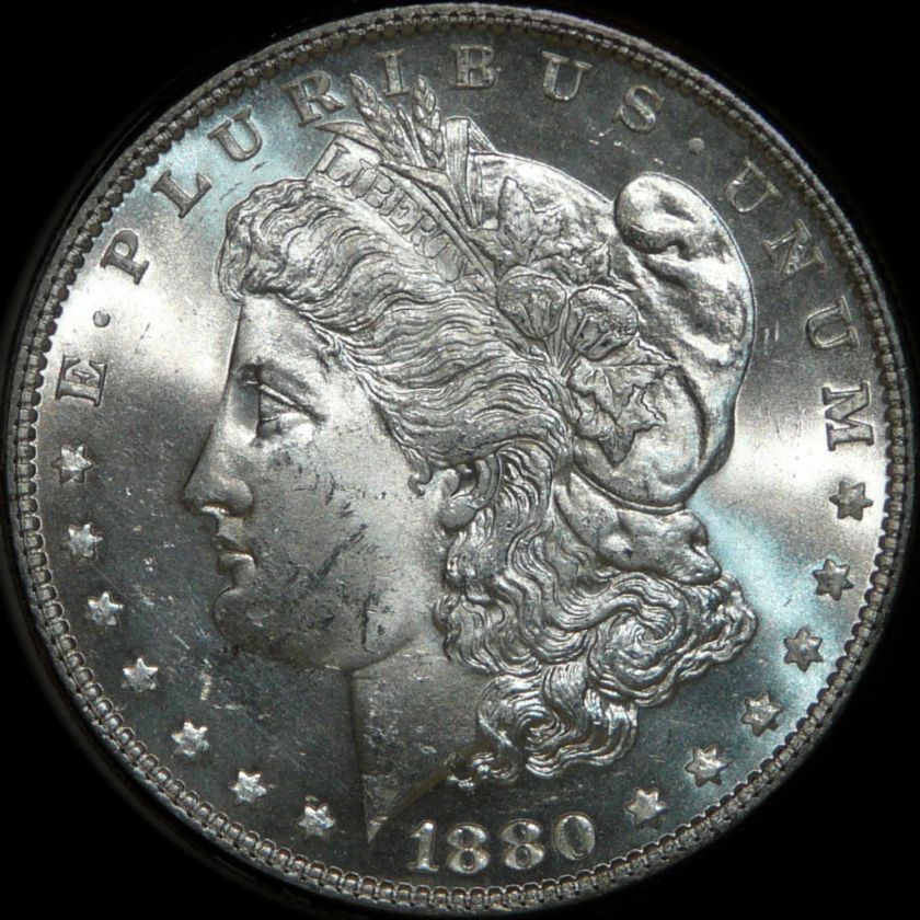 1880 P GEM MINT STATE MORGAN 90% SILVER DOLLAR  