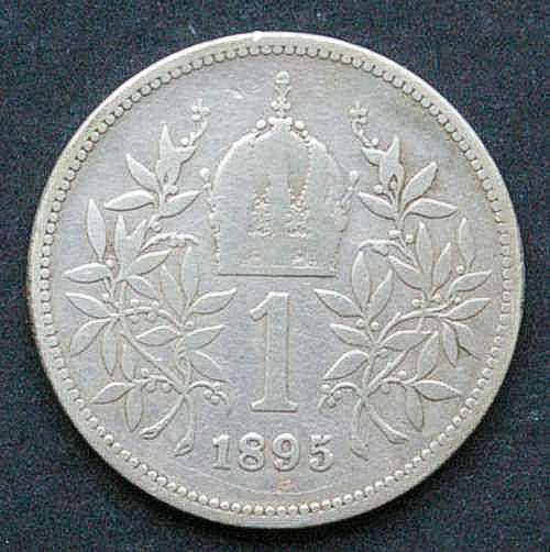 AUSTRIA   1 KORONA   FRANZ JOSEPH   1895  