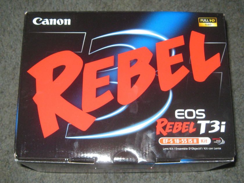 Canon EOS Rebel T3i 600D 18mp DSLR Camera Kit w/18 55mm 0013803134254 