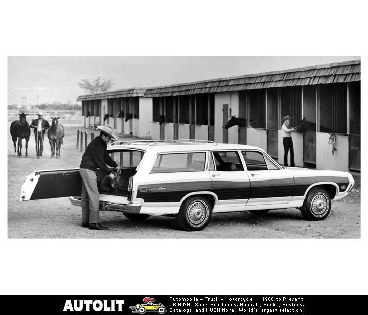 1970 Ford Torino Squire Station Wagon Factory Photo  