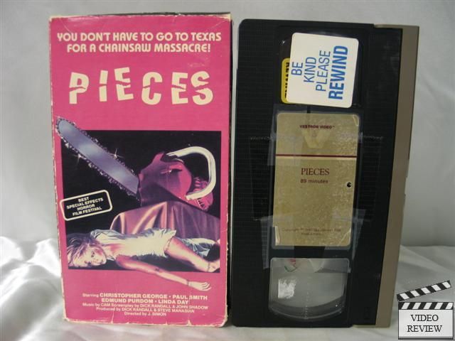 Pieces VHS Christopher George, Paul Smith, Linda Day  