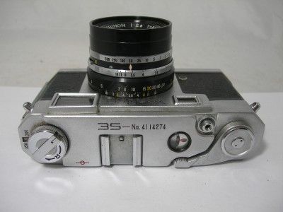 VERY RARE YASHICA 35 RANGEFINDER CAMERA W/ YASHINON 12.8 4.5cm 45mm 