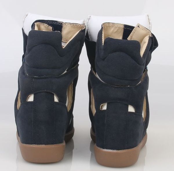 2012 Womens Velcro Strap High TOP Sneakers Shoes/Ladys Ankle Wedge 