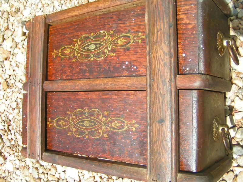 Antique Wooden Treadle Sewing Machine Drawer s 2085  