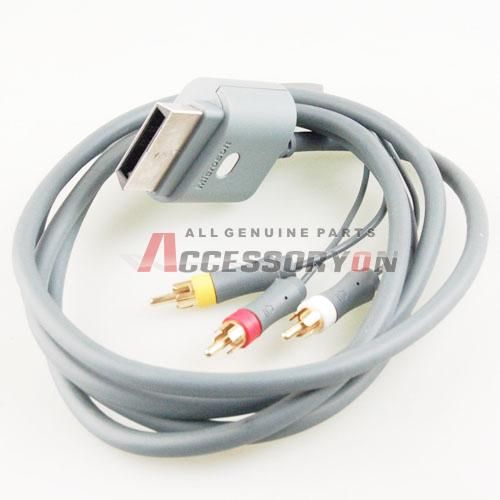 Genuine Xbox 360 Composite Audio Video Cord AV Cable  