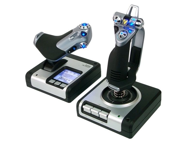 Saitek X52 Flight Control System PC PS28 Sim Pilot Trai  