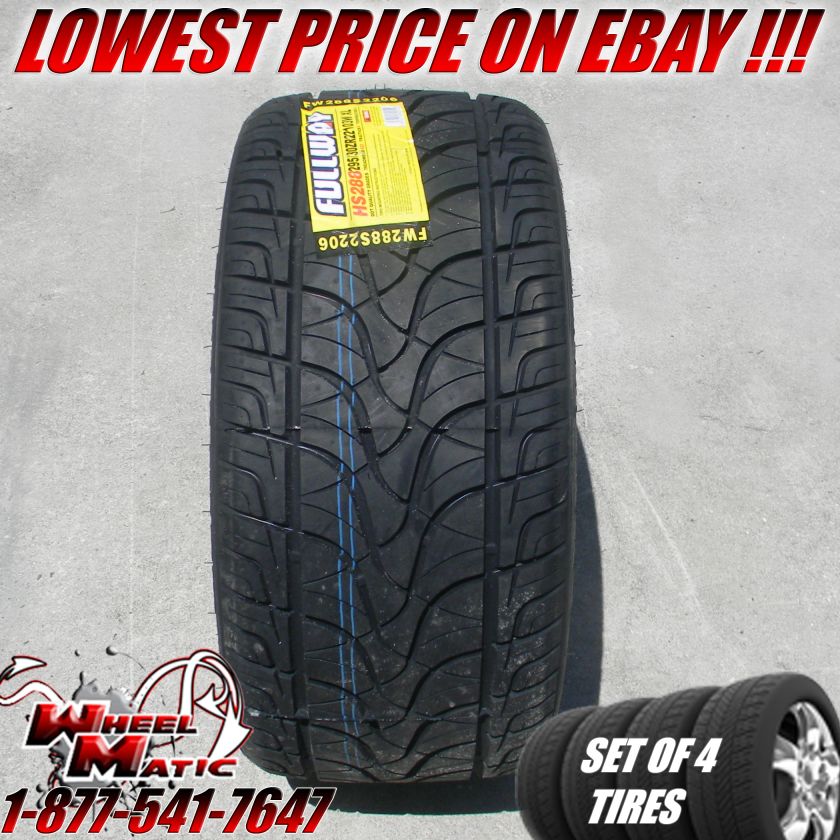 NEW SET OF 4 TIRES 295/30R22 FULLWAY HS288 295/30R22 29  