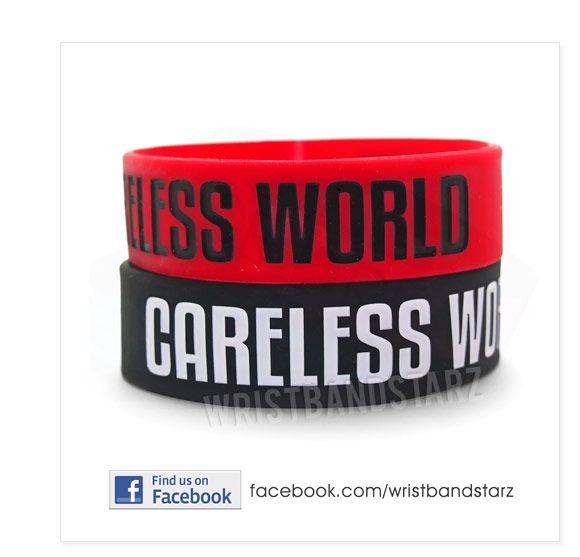 CARELESS WORLD BRACELET WRISTBAND TYGA LAST KINGS YMCMB YOUNG MONEY 