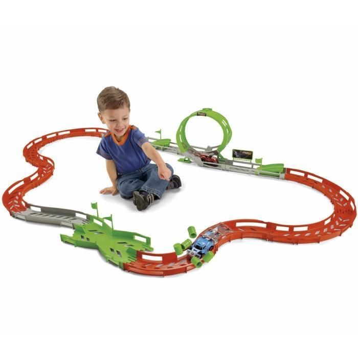 FISHER PRICE SHAKE N GO EXTREME SPEEDWAY + 2 RACERS  