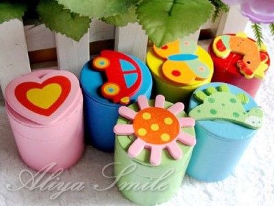 New Wooden Baby Tooth Holder Keepsake Tooth Fairy Boxes  