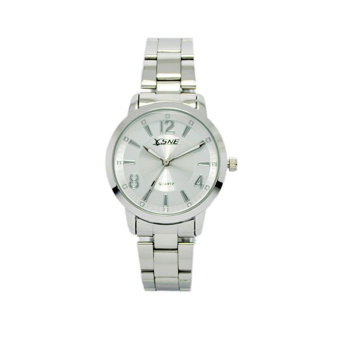 Sliver Official Mens Ladies Quartz Wrist Watch Concise  