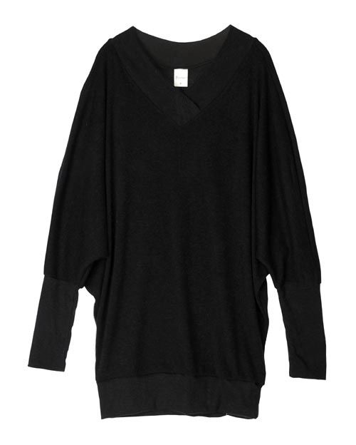 New Womens Batwing Oversized Dress Black sz M   L  