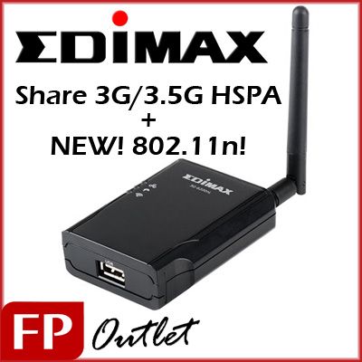 EDIMAX 3G 6200nL 802.11n 3G/3.5G Share Compact Router  