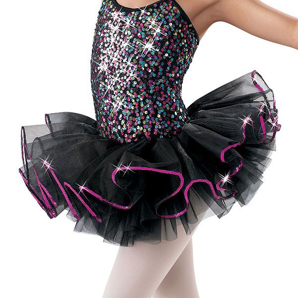 New Stunning WEISSMAN Sequined Black Tutu Size Med/Large Child  