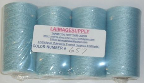 4tubes Spun Polyester Quilting Serger Sewing Thread#657  