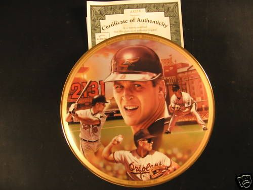 New Limited Edition #6830 Cal Ripken Porcelain Plate  