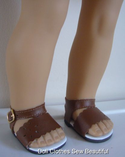 DOLL CLOTHES fit American Girl Julie Brown 70s Sandals  