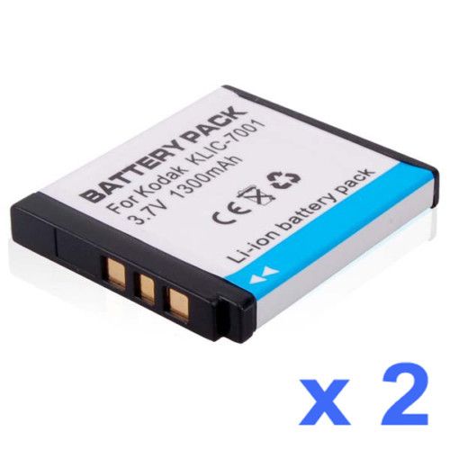 2x Battery for KODAK KLIC 7001 EasyShare M753 M853 M863  