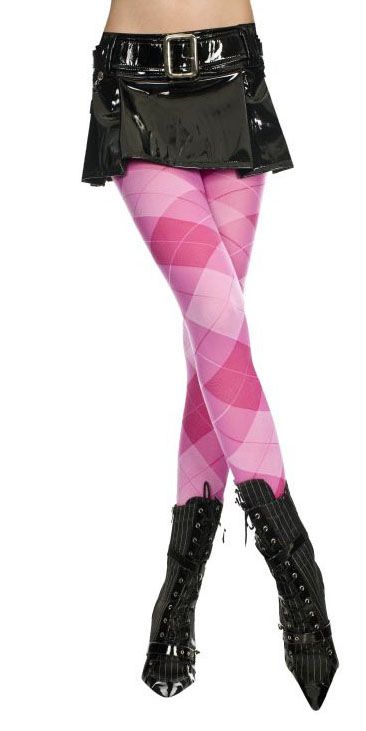 Punk Rock Emo Goth Argyle Tights Pantyhose Sexy Opaque Diamond Fashion 