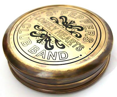 SGT. LONELY HEARTS SHIP BRASS COMPASS  