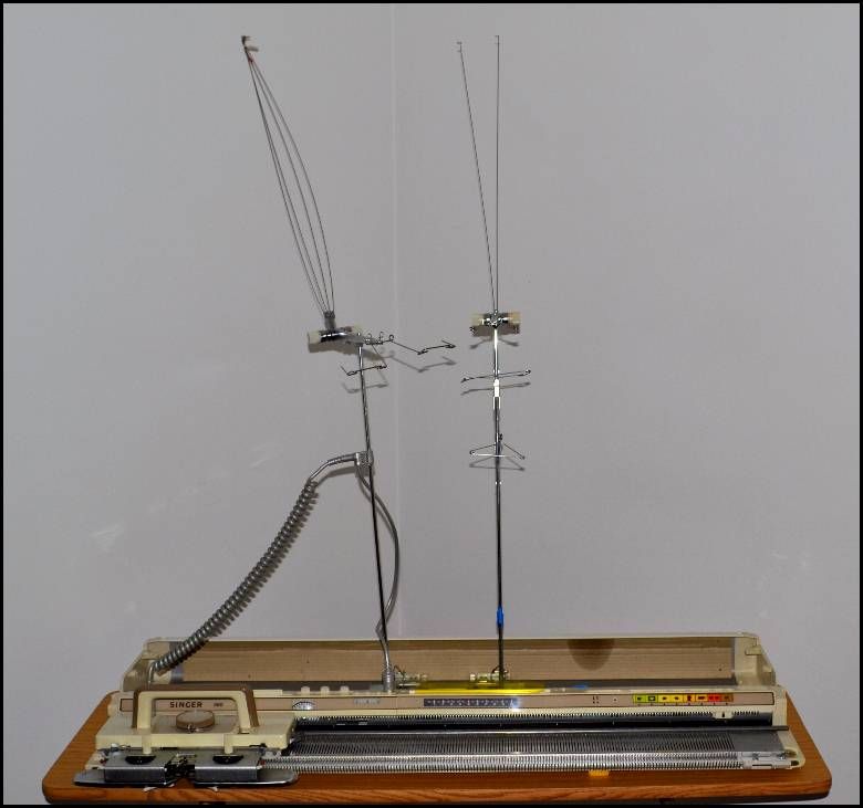 Singer Electronic Knitting Machine Model 560 and Ribber  