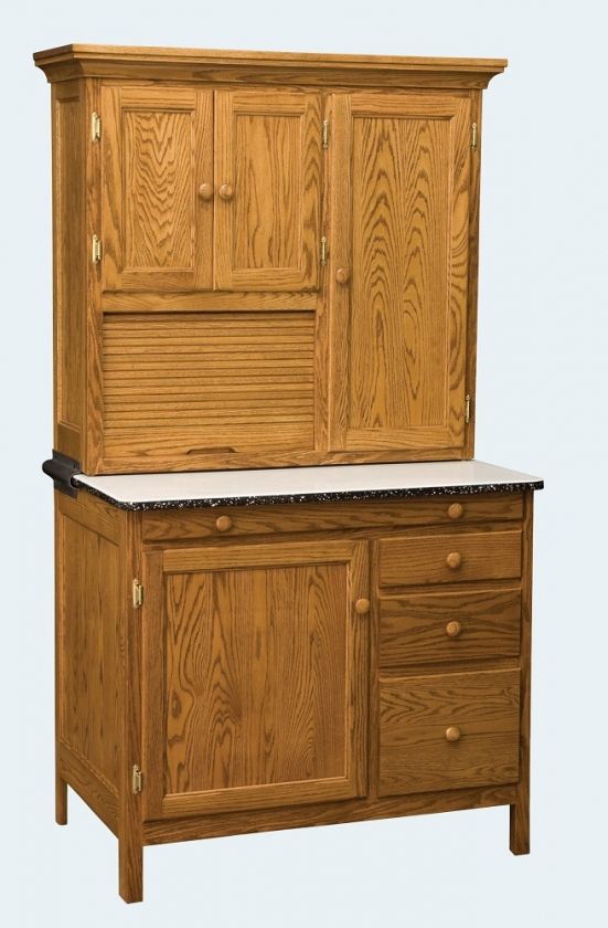 Amish Kitchen Hoosier Cabinet Hutch Baking Center New  