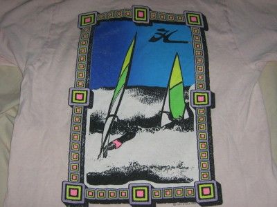 vintage 80s HOBIE SAILING ASSOCIATION beach shirt S  