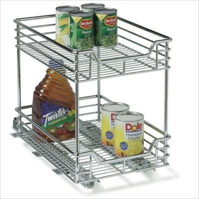 Household Essentials Glidez 11.5 Two Tier Sliding Organizer KD in 