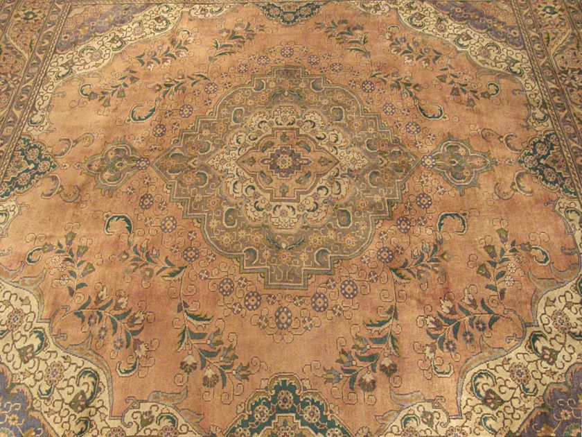   Handmade Antique Persian Tabriz Serapi Wool Large Rug Great Contition