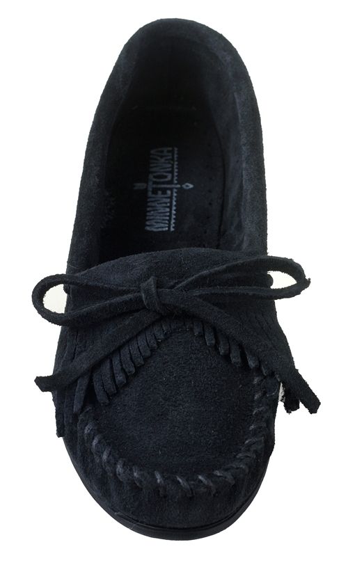 Minnetonka Moccasin Womens Moccasin Slippers Kilty Suede Moc Hardsole 